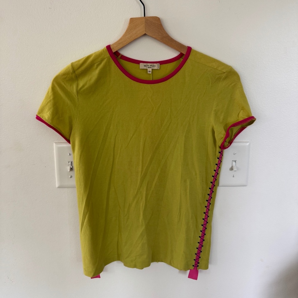 Etro Milano Green T Shirt Women's Size 44